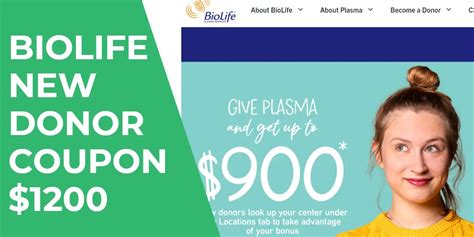 biolife promo code|biolife promo code new donor.